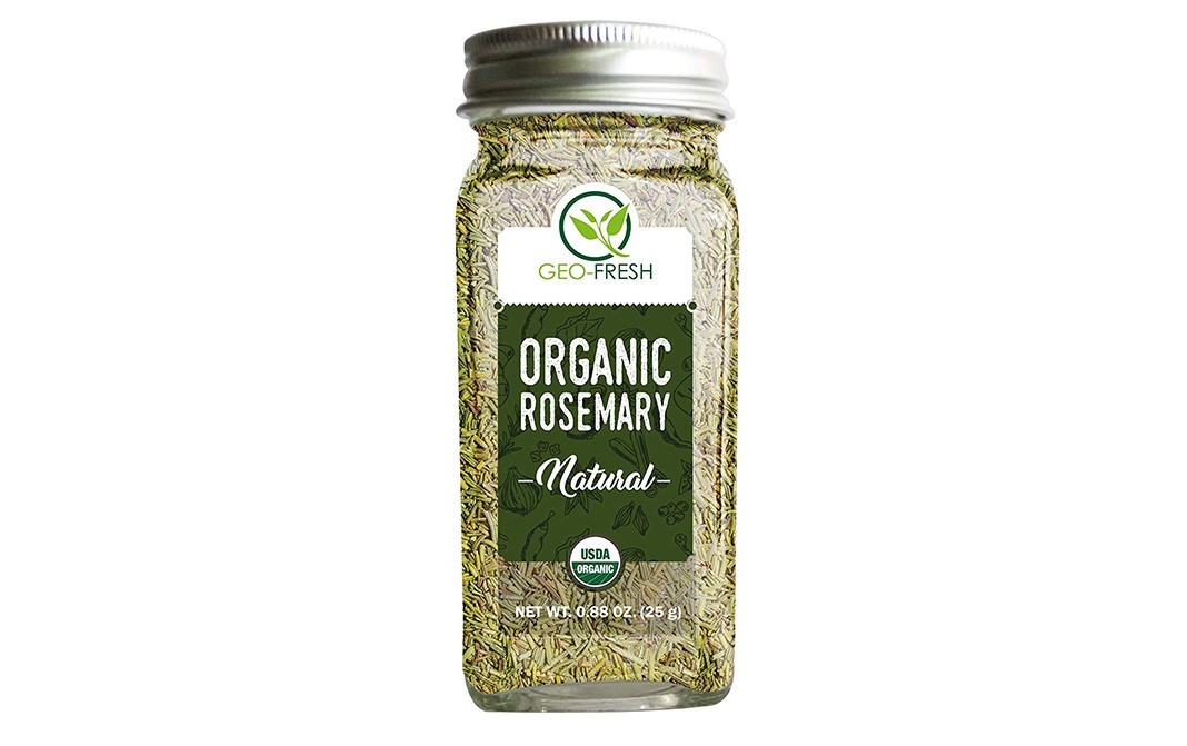 Geo-Fresh Organic Rosemary -Natural   Glass Jar  25 grams